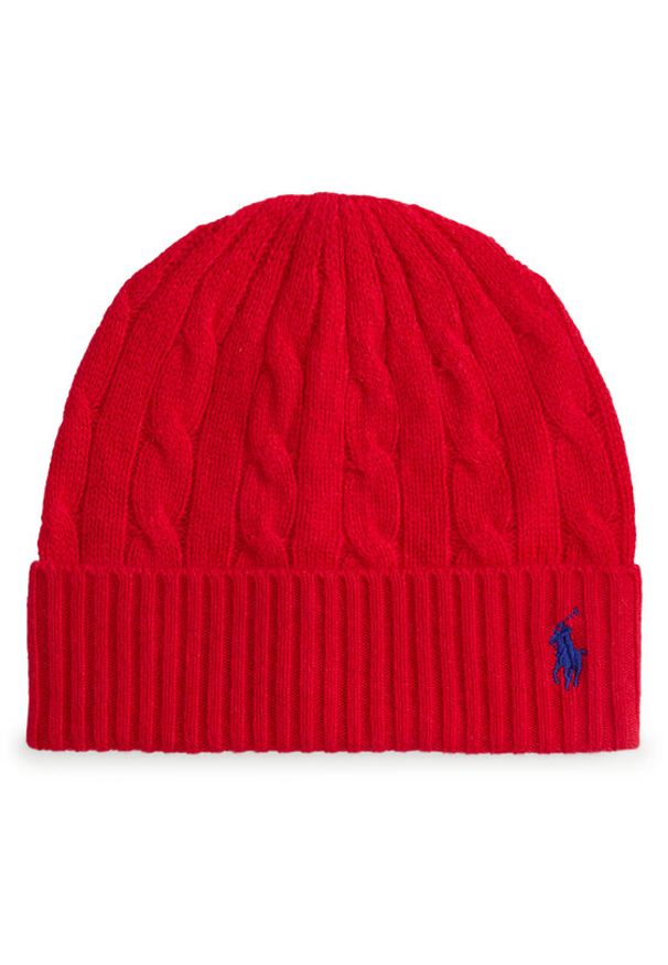 Polo Ralph Lauren Czapka 455981442009 Czerwony. Kolor: czerwony. Materiał: wełna
