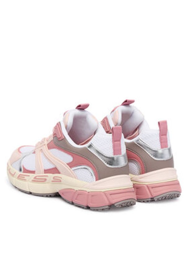 Guess Sneakersy FLFBVL ELE12 Różowy. Kolor: różowy. Materiał: materiał