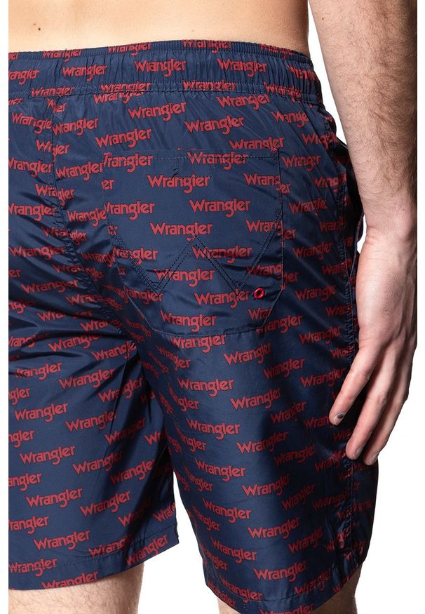 Wrangler - SPODENKI MĘSKIE WRANGLER SWIM SHORT SCARLET RED W4B01V9UU 112129078