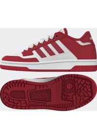 Adidas - Buty sportowe dla dzieci ADIDAS Rapid court low. Zapięcie: sznurówki. Kolor: czerwony, wielokolorowy, biały. Materiał: kauczuk