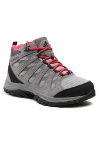 columbia - Buty Trekkingowe Damskie Columbia Redmond Mid Waterproof. Kolor: szary. Materiał: skóra. Styl: sportowy #1