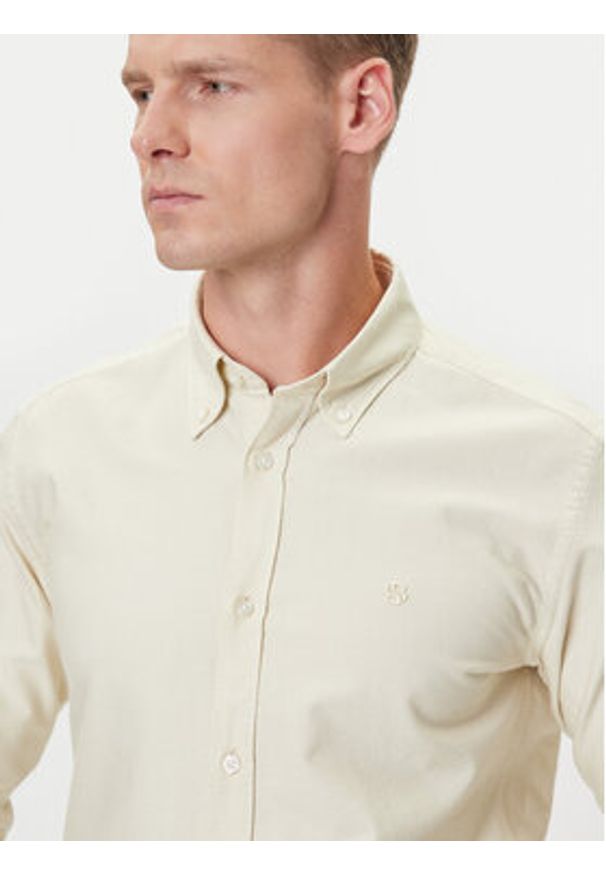 BOSS Koszula H-Roan 50544917 Biały Slim Fit. Kolor: biały. Materiał: bawełna