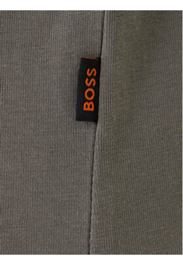 BOSS T-Shirt Plain 50556023 Szary Regular Fit. Kolor: szary. Materiał: bawełna