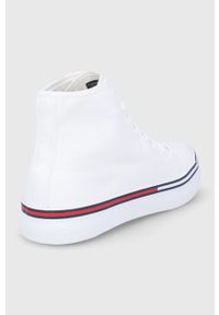 Tommy Jeans trampki Ybr męskie kolor biały. Zapięcie: sznurówki. Kolor: biały. Materiał: guma, bawełna