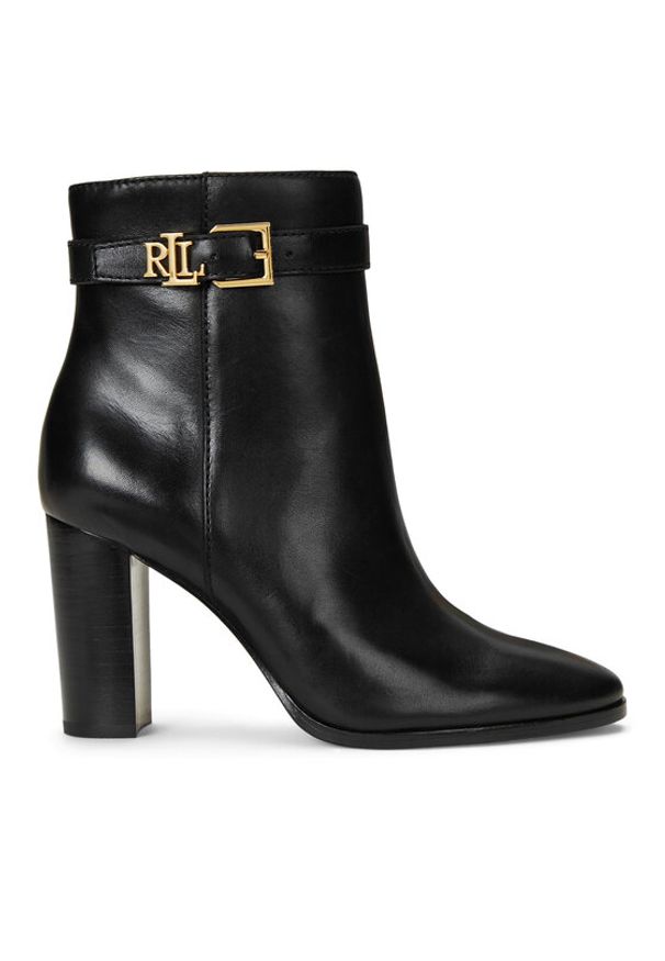 Lauren Ralph Lauren - LAUREN RALPH LAUREN Botki 802937808001 Czarny. Kolor: czarny. Materiał: skóra