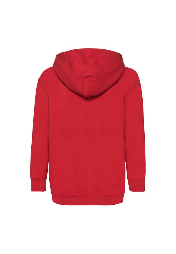 FRUIT OF THE LOOM - Lekka Bluza Z Kapturem Dla Dzieci. Typ kołnierza: kaptur. Kolor: czerwony