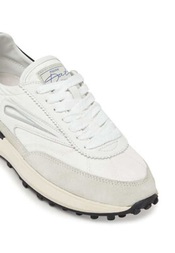 D.A.T.E. Sneakersy Athleta W421-AT-NY Biały. Kolor: biały. Materiał: skóra, zamsz