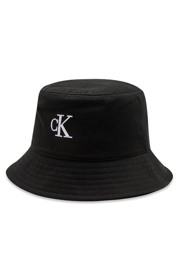 Calvin Klein Kapelusz Bucket Monogram Embro K60K612320 Czarny. Kolor: czarny. Materiał: syntetyk