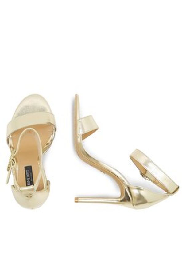 Nine West Sandały WFA2646-1 Złoty. Kolor: złoty. Materiał: syntetyk