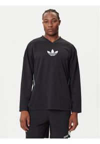 Adidas - adidas Longsleeve adicolor Mesh JY1307 Czarny Regular Fit. Kolor: czarny. Materiał: syntetyk. Długość rękawa: długi rękaw