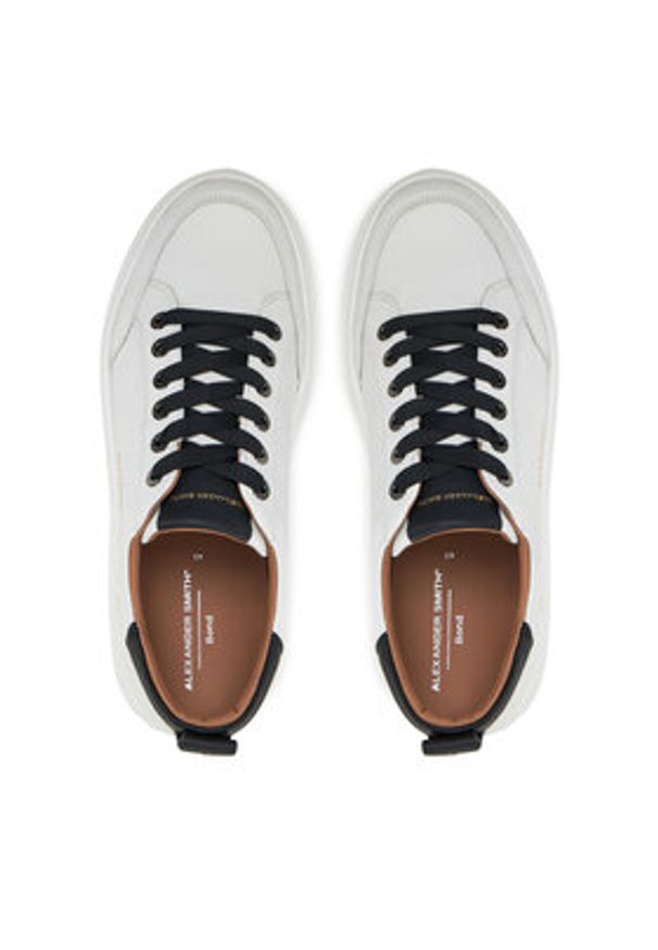 Alexander Smith Sneakersy Bond ASBBBDM 3297 Biały. Kolor: biały. Materiał: skóra
