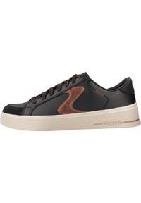 skechers - Kapcie SKECHERS HILAND - QUITE CHIC Czarny. Kolor: czarny. Materiał: syntetyk. Model: Skechers Sport. Sport: turystyka piesza