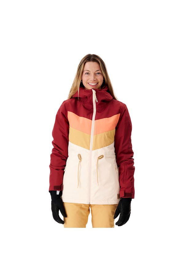 Kurtka snowboardowa damska Rip Curl Rider Betty. Kolor: beżowy, wielokolorowy, czarny. Sezon: zima. Sport: snowboard