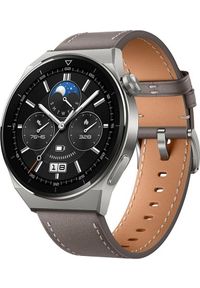 HUAWEI - Smartwatch Huawei Watch GT 3 Pro Classic 46mm Brązowy (55028467). Rodzaj zegarka: smartwatch. Kolor: brązowy #1