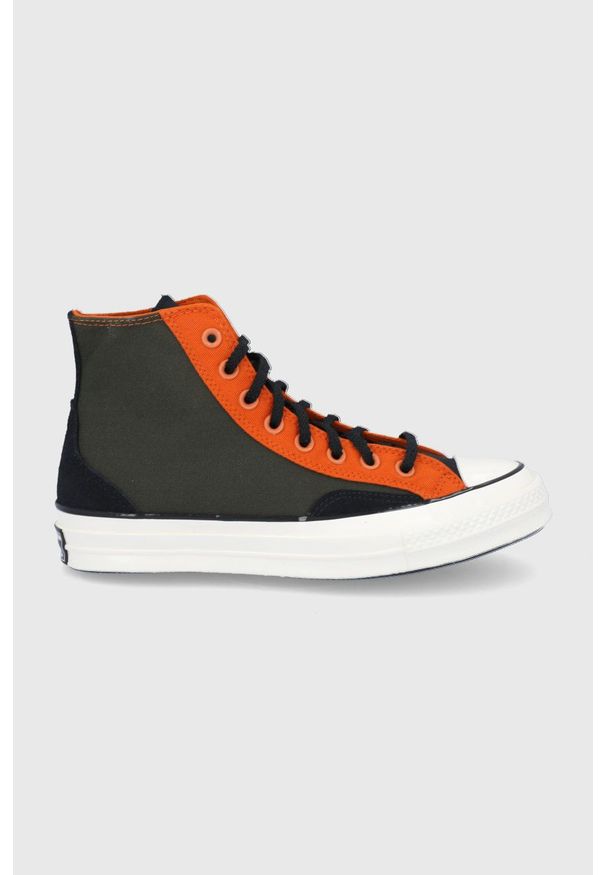 Converse - Trampki. Nosek buta: okrągły. Zapięcie: sznurówki. Kolor: zielony. Materiał: guma