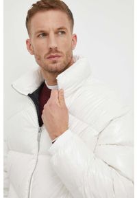 Armani Exchange kurtka puchowa męska kolor beżowy zimowa. Kolor: biały. Materiał: puch. Sezon: zima #5