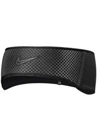 Opaska sportowa na głowę męska Nike Running Men Headband. Kolor: czarny. Materiał: nylon, poliester, elastan. Styl: sportowy