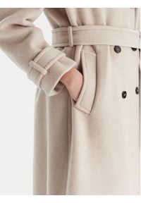 Marella Płaszcz wełniany Balcone 2523016112 Beżowy Regular Fit. Kolor: beżowy. Materiał: syntetyk #3