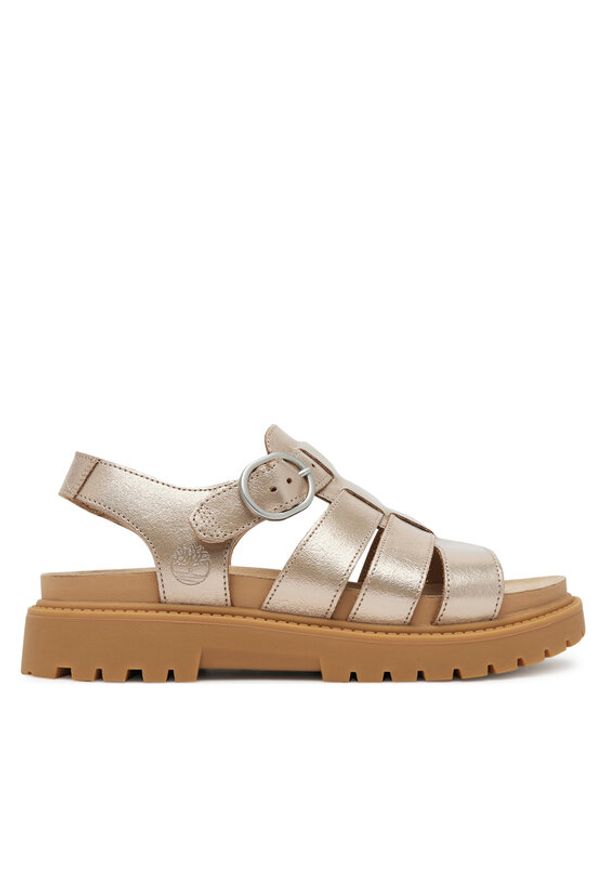 Timberland Sandały TB0A2Q1PN751 Złoty. Kolor: złoty. Materiał: skóra