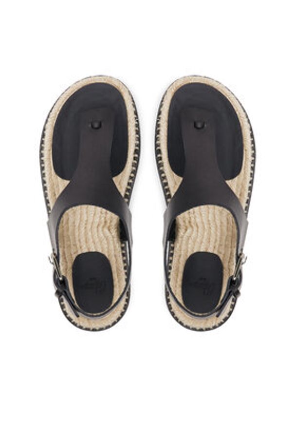 Castañer Espadryle Tokio/261 025672 Czarny. Kolor: czarny. Materiał: skóra