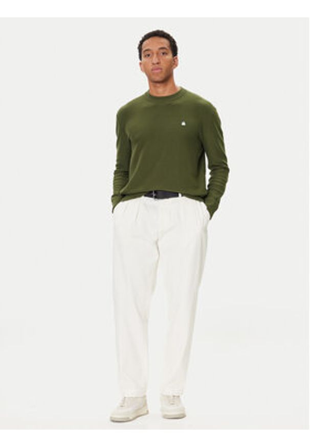 United Colors of Benetton - United Colors Of Benetton Sweter 1V4KU10AF Zielony Regular Fit. Kolor: zielony. Materiał: bawełna