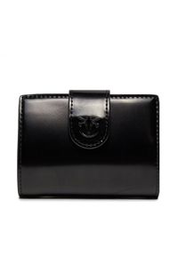 Pinko Mały Portfel Damski Wallet . PE 24 PCPL 102840 A1EN Czarny. Kolor: czarny. Materiał: skóra