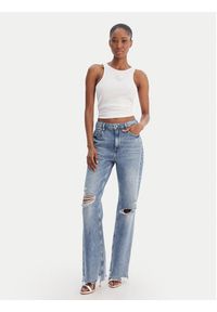 Guess Top W6RP39 KD092 Biały Regular Fit. Kolor: biały. Materiał: syntetyk #5