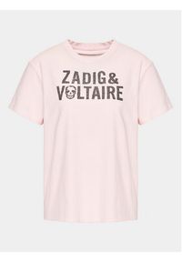 Zadig&Voltaire T-Shirt Omma JWTS01508 Różowy Relaxed Fit. Kolor: różowy. Materiał: bawełna #6