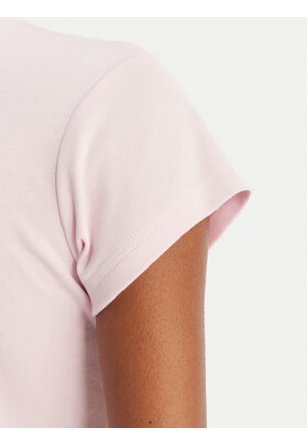 Juicy Couture T-Shirt Capped JCWCT126318 Różowy Slim Fit. Kolor: różowy