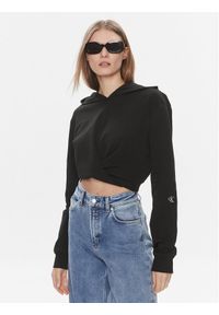 Calvin Klein Jeans Bluza J20J222551 Czarny Regular Fit. Kolor: czarny. Materiał: bawełna #1