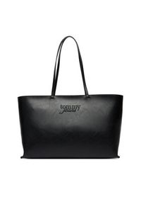 Tommy Jeans Torebka Tjw Must Tote AW0AW18455 Czarny. Kolor: czarny. Materiał: skórzane #4