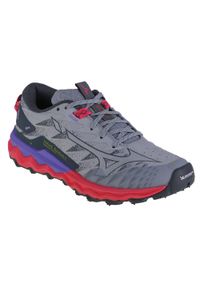 Buty do chodzenia damskie Mizuno Wave Daichi 7. Zapięcie: sznurówki. Kolor: szary. Materiał: guma, materiał, tkanina, syntetyk. Szerokość cholewki: normalna. Model: Mizuno Wave. Sport: turystyka piesza