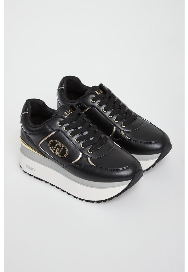 Liu Jo - Sneakersy damskie skórzane LIU JO. Materiał: skóra