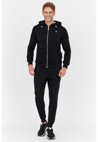 Philipp Plein - PHILIPP PLEIN Czarny pikowany dres męski, Rozmiar XL. Kolor: czarny. Materiał: dresówka. Sport: bieganie