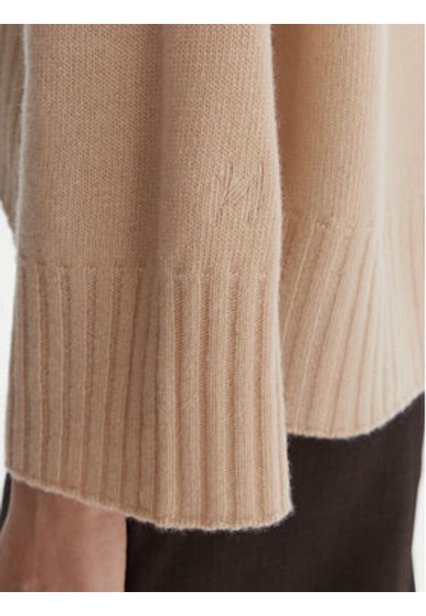 Marella Sweter Amelia 2523366305 Écru Loose Fit. Materiał: wełna