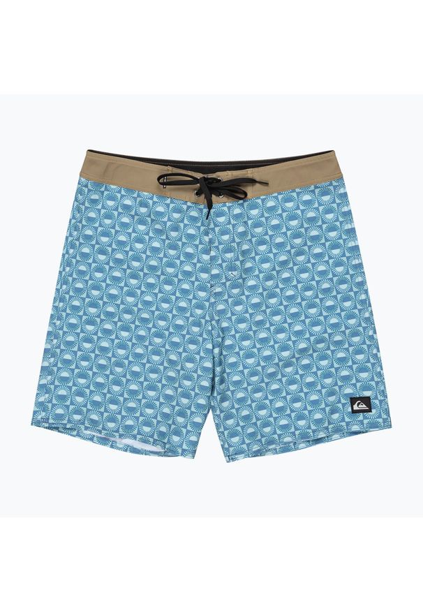 Szorty kąpielowe męskie Quiksilver Surfsilk Straight Leg 18". Kolor: niebieski