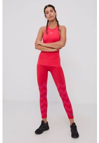 adidas Performance - Legginsy x Marimekko. Kolor: czerwony. Materiał: poliester, dzianina #3