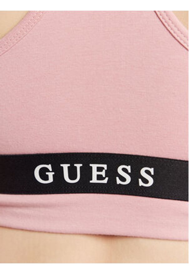 Guess Biustonosz top Aline V2YP12 KABR0 Różowy. Kolor: różowy. Materiał: bawełna