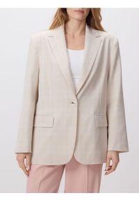 Reserved - Jednorzędowa marynarka z wiskozą - wielobarwny. Materiał: wiskoza. Styl: klasyczny #1