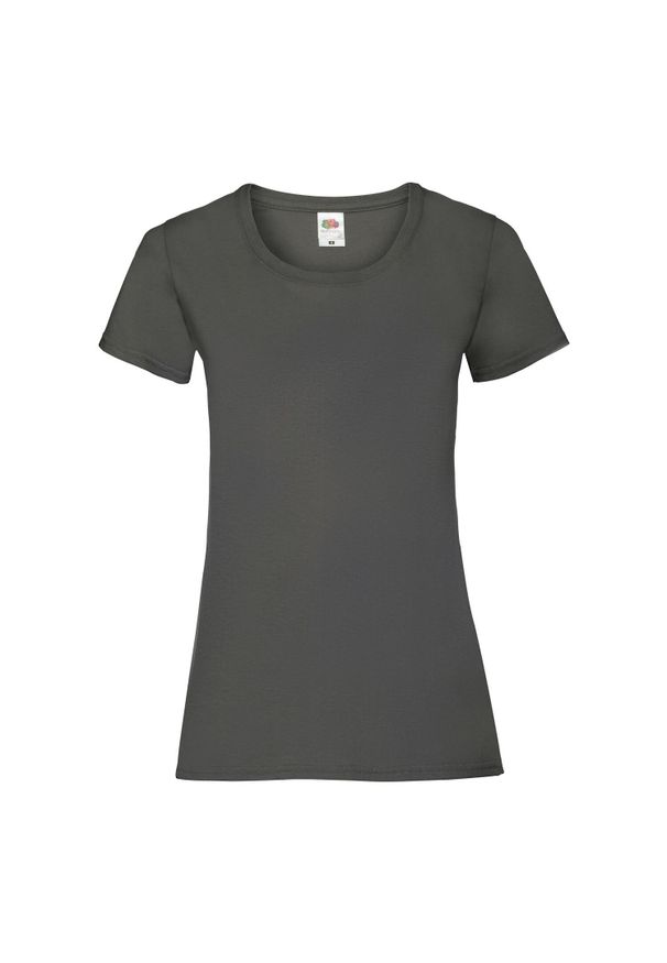 FRUIT OF THE LOOM - Koszulka Damska Valueweight. Kolor: zielony. Sport: turystyka piesza
