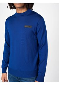 Plein Sport Sweter | MLPS90381 | Mężczyzna | Niebieski. Okazja: na co dzień. Kolor: niebieski. Materiał: wełna. Styl: sportowy #6