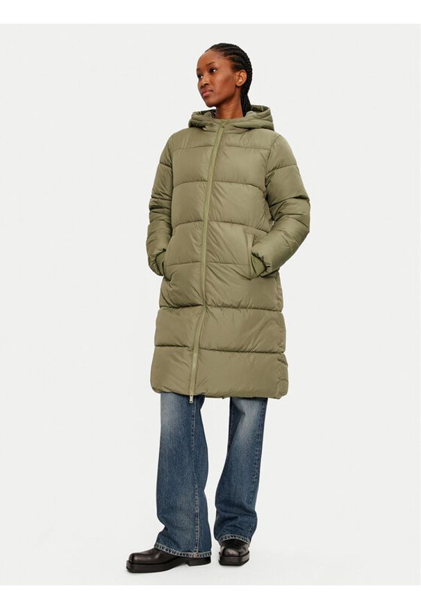 Pieces Płaszcz zimowy 17115627 Zielony Regular Fit. Kolor: zielony. Materiał: syntetyk. Sezon: zima