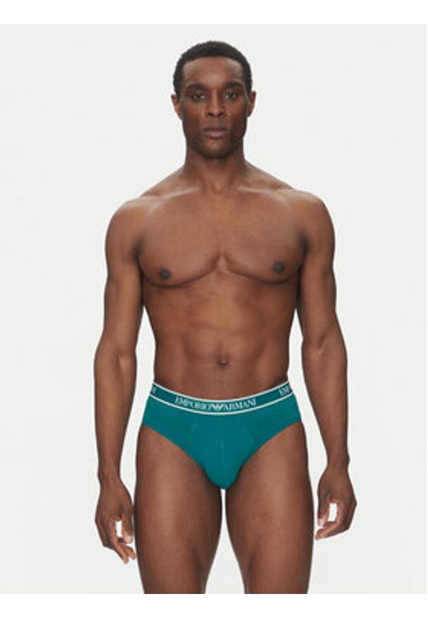 Emporio Armani Underwear Komplet 3 par slipów EM000369 AF10779 MB092 Kolorowy. Materiał: bawełna. Wzór: kolorowy
