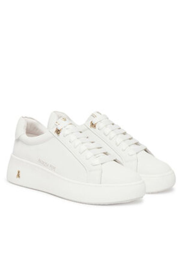 Patrizia Pepe Sneakersy PPJ354.27 Biały. Kolor: biały. Materiał: skóra