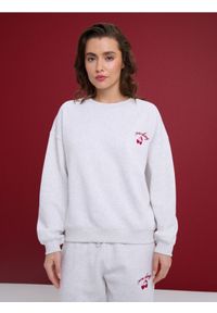 Sinsay - Bluza crewneck z haftem - Inny. Wzór: haft #1