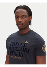 Aeronautica Militare T-Shirt 251TS2404J596 Granatowy Regular Fit. Kolor: niebieski. Materiał: bawełna