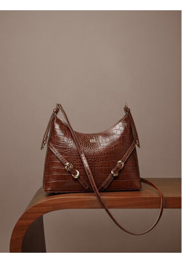 Gino Rossi Torebka CEO-ASALA-KQ30A Brązowy. Kolor: brązowy