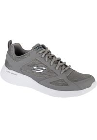 skechers - Buty sportowe Sneakersy męskie, Dynamight 2.0 - Fallford. Kolor: szary. Materiał: materiał, syntetyk. Sport: turystyka piesza #1