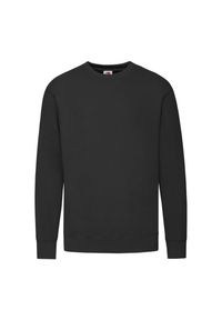 FRUIT OF THE LOOM - Lekka Bluza Rozpinana Unisex Dla Dorosłych. Kolor: czarny