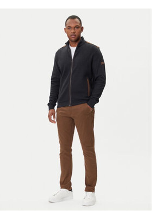 Bugatti Bluza 8700-85050D Szary Regular Fit. Kolor: szary. Materiał: bawełna